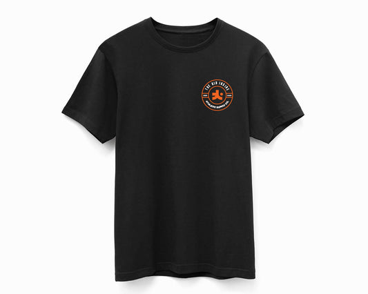 Black Midweight Logo Active Tee